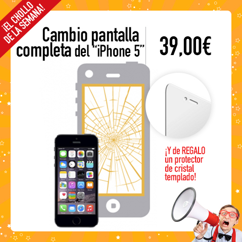 Cambio Pantalla iPhone 5 - Abril 2017