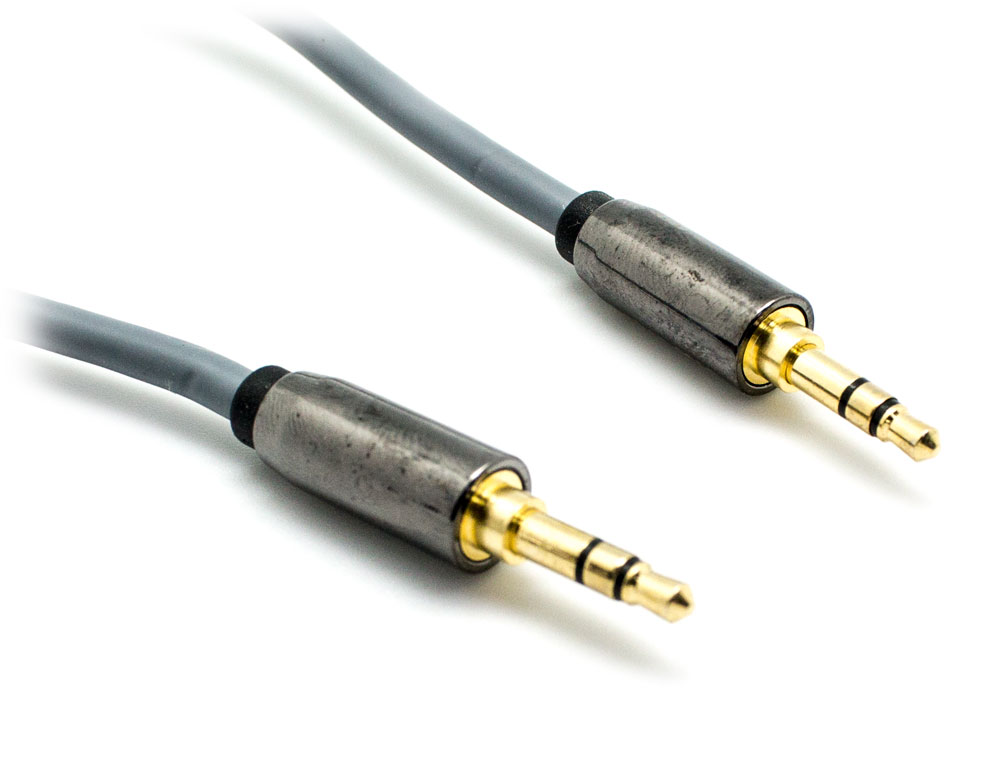 Cable Audio Jack 3.5mm M/M 1.2m Plata BIWOND