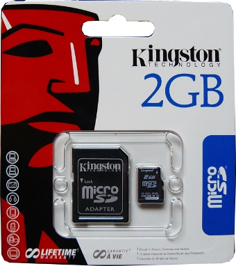 tarjeta de memoria kingston 2gb